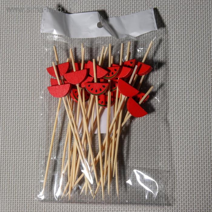 Шпажки Доляна &laquo;Сочный арбуз&raquo;, 12 см, набор 25 шт