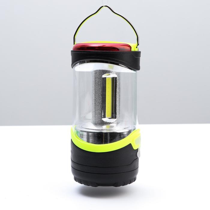 Фонарь кемпинговый аккумуляторный 5 Вт, 1200 мАч, USB, салатовый Фонарь кемпинговый аккумуляторный 5 Вт, 1200 мАч, USB, салатовый