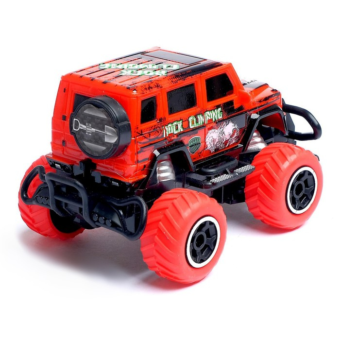 Джип радиоуправляемый &laquo;Граффити&raquo;, работает от батареек, цвет красный