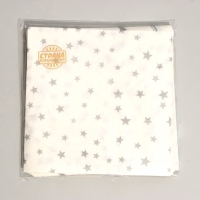 Салфетки бумажные &laquo;Звёздочки&raquo;, 33х33 см, набор 20 шт., цвет серебряный