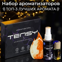 Набор ароматизаторов для авто Tensy Man, МХ-03, спрей, бутылочка, картон Набор ароматизаторов для авто Tensy Man, МХ-03, спрей, бутылочка, картон