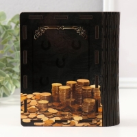 Копилка-шкатулка "Финансы" 14х12х5 см