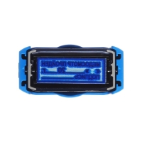 Штамп автоматический "Медосмотр пройден &laquo;_&raquo; 20__г. Подпись __", 14 х 38 мм, синий