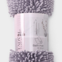 Коврик для дома LaDо́m, букли, ворс 2,5 см, плотность 1400 г, 50&times;80 см, цвет сиреневый