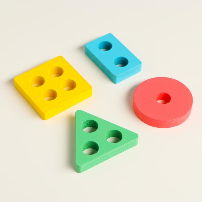 Детская развивающая пирамидка &laquo;Собери сам&raquo; 21&times;6,4&times;5 см