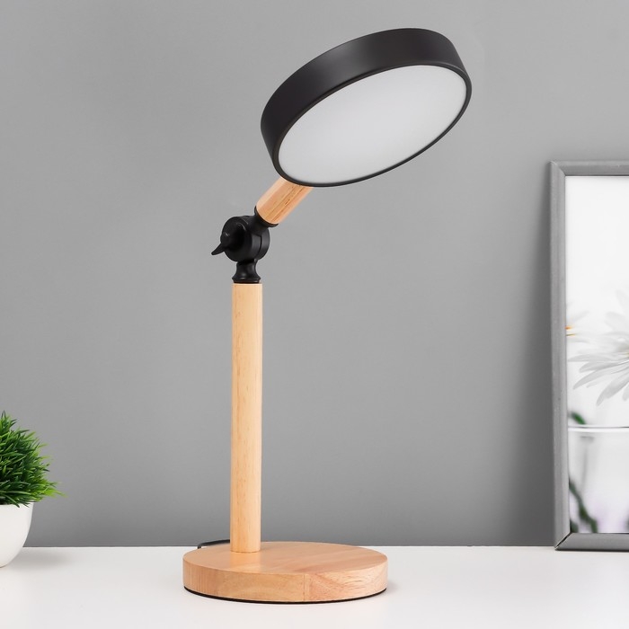 Настольная лампа Настольная лампа "Пиатти" LED 5Вт 4000К USB черный 15х25х45см RISALUX