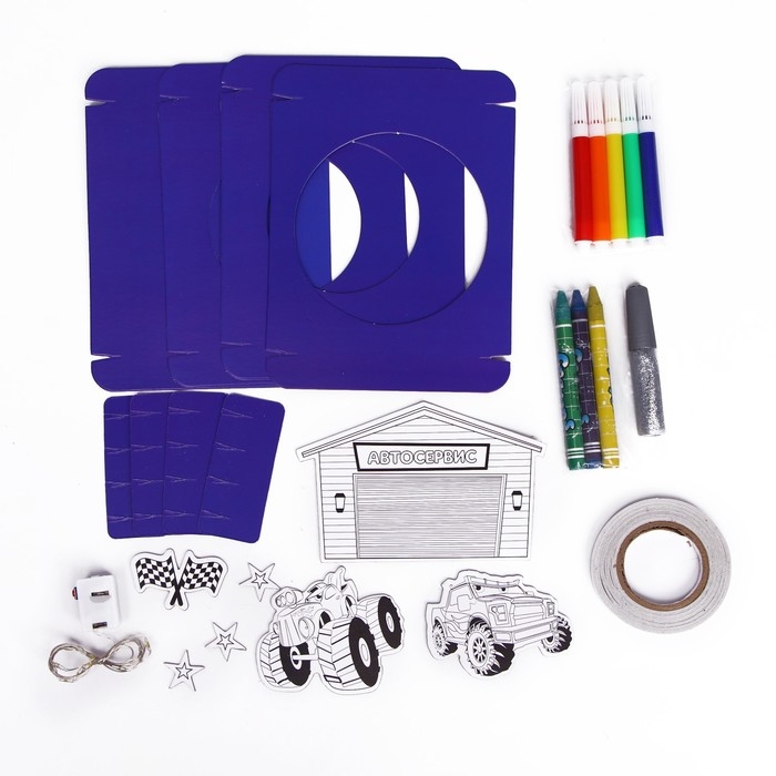 Набор для творчества «Милый ночник. Машинки» Набор для творчества «Милый ночник. Машинки»