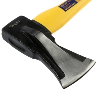 Колун кованый ТУНДРА ПРОФИ, клиновидная форма, фиберглассовое 3К топорище 90 см, 3 кг Колун кованый ТУНДРА ПРОФИ, клиновидная форма, фиберглассовое 3К топорище 90 см, 3 кг