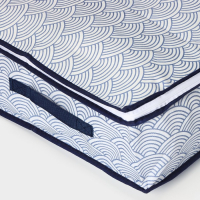 Кофр для хранения вещей &laquo;Волна&raquo;, 80&times;45&times;15 см, цвет синий