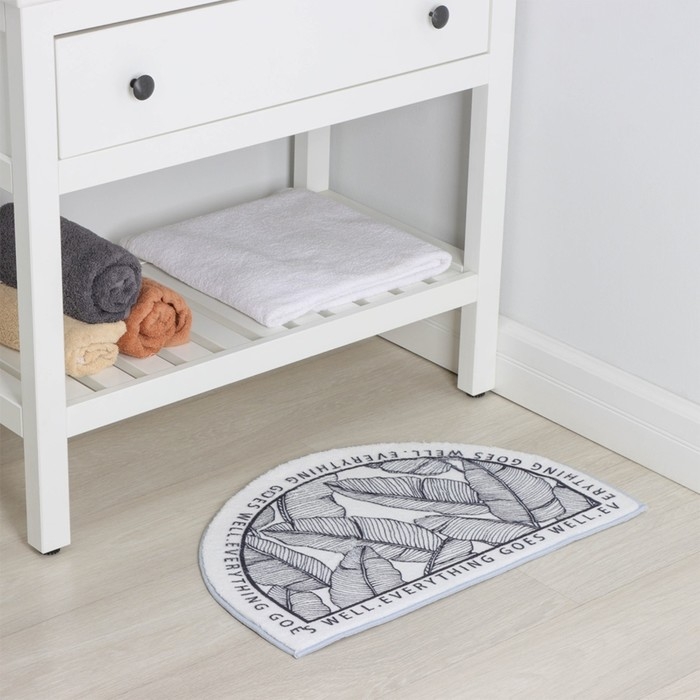 Коврик для дома SAVANNA Everything goes well, 40×60 см, цвет белый Коврик для дома SAVANNA Everything goes well, 40×60 см, цвет белый