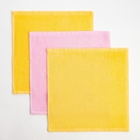 Набор махровых полотенец &laquo;Самой прекрасной&raquo; 30х30 см - 3 шт, 340 г/м2, 100% хл