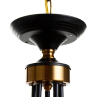 Люстра "Фломи" 5хЕ14 40Вт черно-золотой 60х73х60 см BayerLux