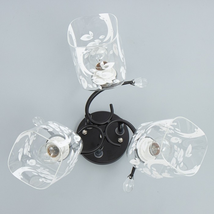 Люстра "Ариса" 3хЕ27 40Вт чёрный 50х50х27 см BayerLux