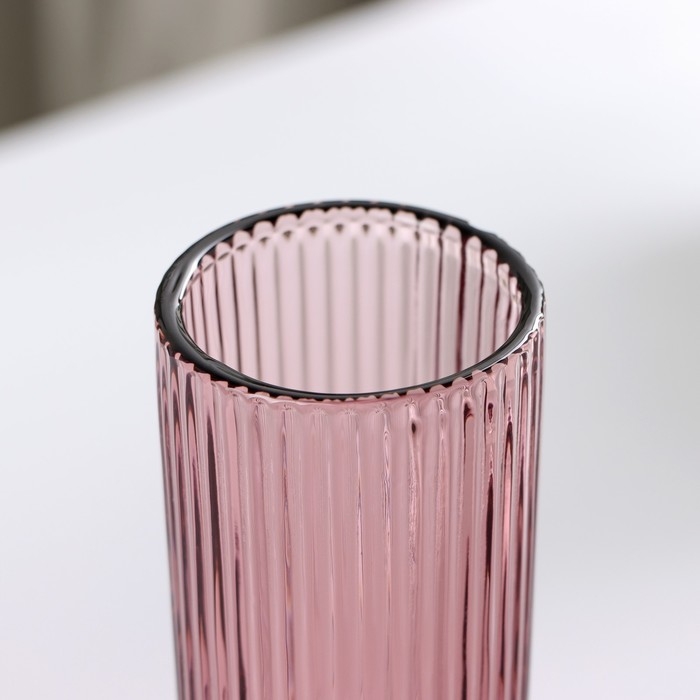 Бокал для шампанского стеклянный Magistro &laquo;Грани&raquo;, 150 мл, 8&times;14,5 см, цвет сиреневый