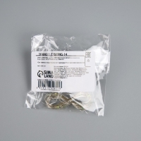 Гирлянда &laquo;Нить&raquo; 1 м роса. IP20, нить серебристая, 10 LED, 4.6 В, AG13x3 (в комплекте), 3 режима, свечение зелёное