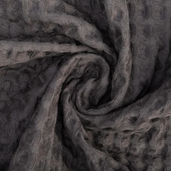 Килт вафельный банный Этель &laquo;Boho&raquo; 75х145 см, цвет светло-серый, 100% хлопок, 290 г/м2