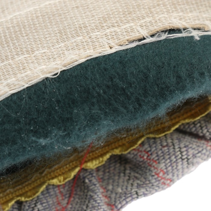 Краги сварщика спилковые ТУНДРА, комбинированные, пятипалые, телячья кожа, 270 мм, 200 г