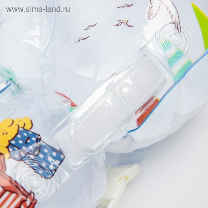 Круг для плавания на шею Robby, &laquo;Пираты&raquo;, надувной, с ручками, цвет белый