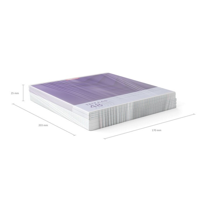 Тетрадь 48 листов в клетку, ErichKrause Duotone Next, обложка мелованный картон, блок офсет 100% белизна, МИКС (1 вид в спайке) Тетрадь 48 листов в клетку, ErichKrause Duotone Next, обложка мелованный картон, блок офсет 100% белизна, МИКС (1 вид в спайке)