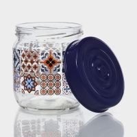 Банка стеклянная для сыпучих продуктов &laquo;Мозаика&raquo;, 425 мл