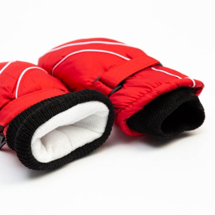 Варежки зимние детские MINAKU, цв.красный, р-р 16 (18 см) Варежки зимние детские MINAKU, цв.красный, р-р 16 (18 см)