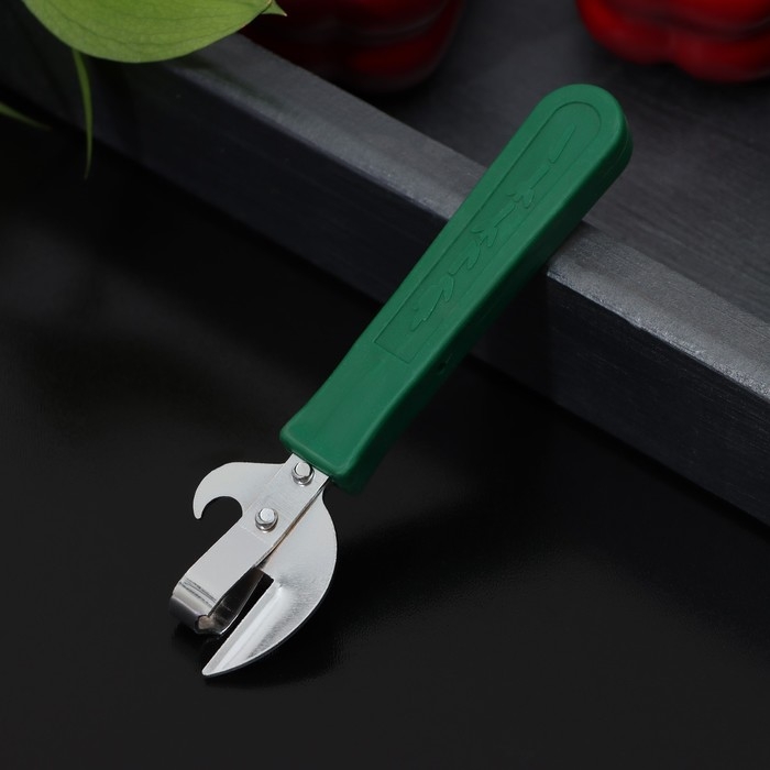 Открывашка - штопор Доляна «Польза», 14,5 см, цвет зелёный Открывашка - штопор Доляна «Польза», 14,5 см, цвет зелёный