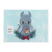 Салфетка новогодняя на стол Доляна «Подарочек», 40х29см Салфетка новогодняя на стол Доляна «Подарочек», 40х29см