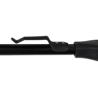 Подсачник складной телескопический П-28, усиленный, 205 см, треугольный обод 50 см, черный