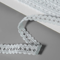 Тесьма декоративная &laquo;Песочные часы&raquo;, 14 мм, 10 &plusmn; 1 м, цвет белый