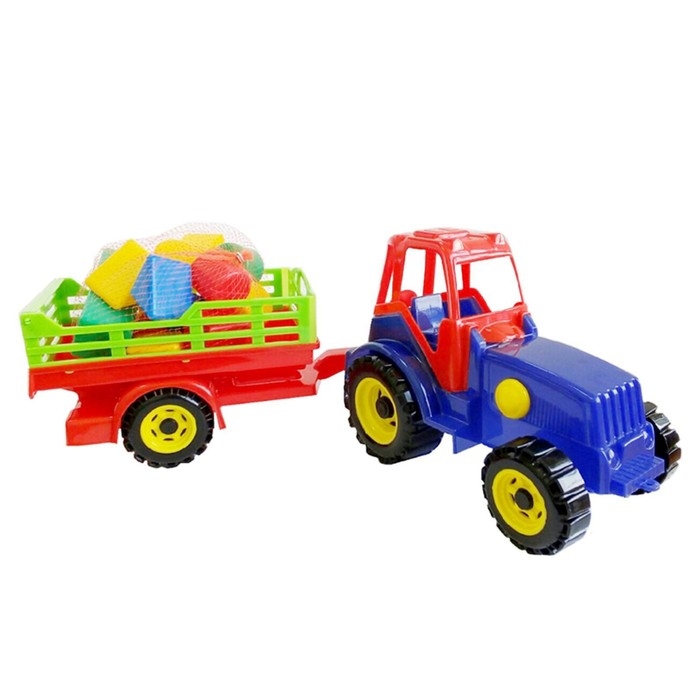 Трактор с прицепом, с конструктором Трактор с прицепом, с конструктором