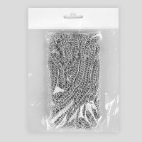 Цепочка для сумки, витая, железная, 7 × 9,9 мм, 10 ± 0,5 м, цвет серебряный Цепочка для сумки, витая, железная, 7 × 9,9 мм, 10 ± 0,5 м, цвет серебряный