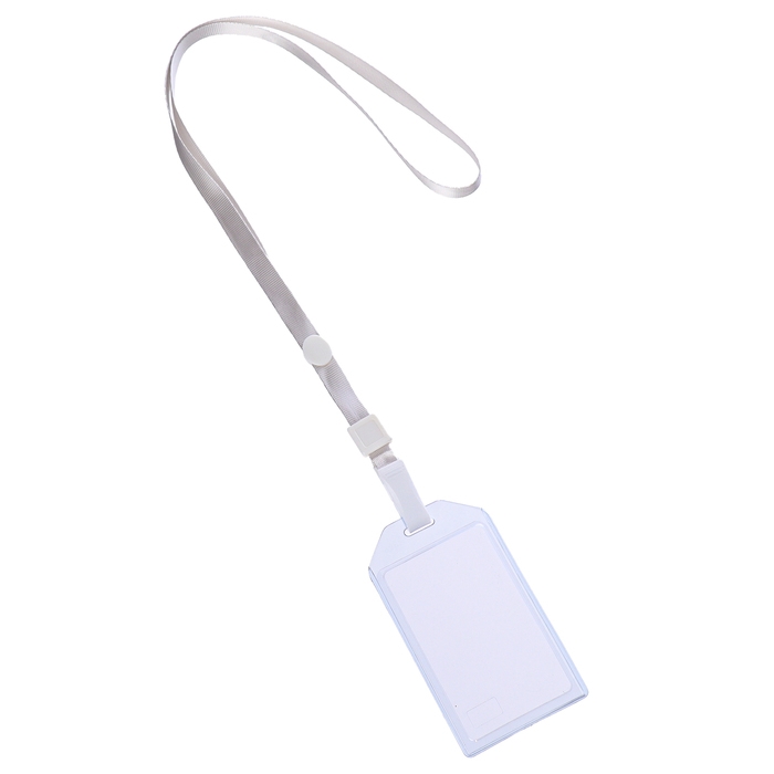 Бейдж вертикальный 54 х 85 мм, ErichKrause, длинна ленты 40 см, прозрачный корпус, текстильная лента, цвет микс Бейдж вертикальный 54 х 85 мм, ErichKrause, длинна ленты 40 см, прозрачный корпус, текстильная лента, цвет микс