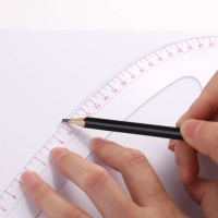 Лекало портновское метрическое &laquo;Улитка&raquo;, 30 &times; 10,5 см, толщина 0,5 мм, цвет прозрачный