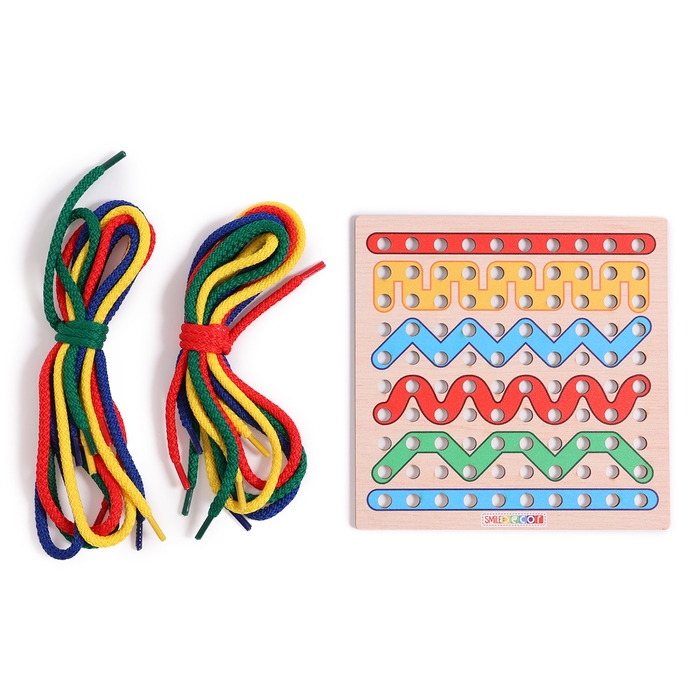 Игра по системе Монтессори &laquo;Шнуровка. Линии&raquo;