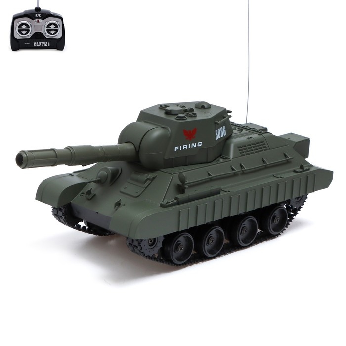 Танк радиоуправляемый &laquo;Победитель&raquo;, стреляет BB пулями, работает от аккумулятора, цвет зелёный