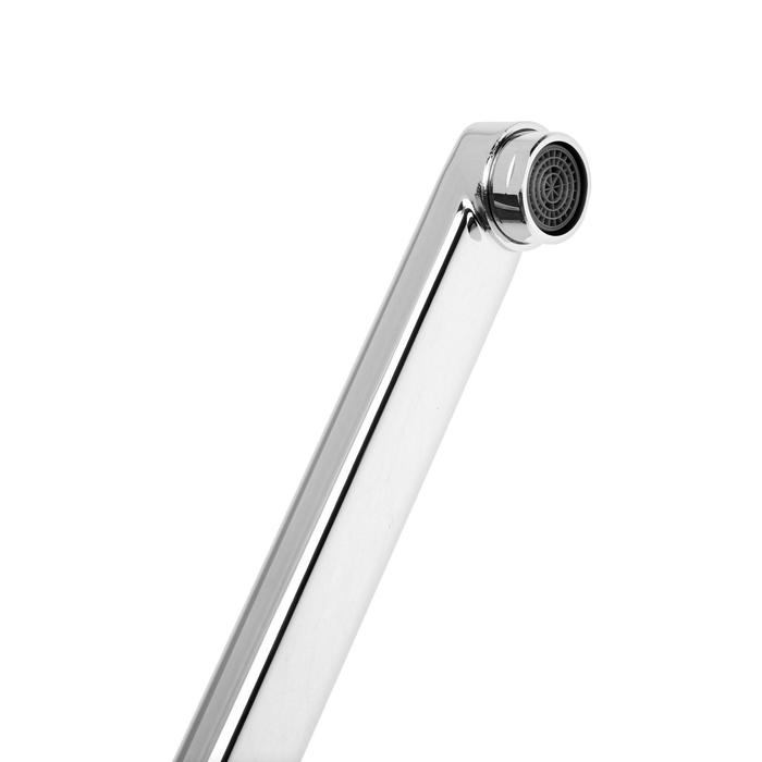 Cмеситель для ванны Accoona A7168, однорычажный, излив 300 мм, силумин, хром