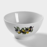 Пиала фарфоровая &laquo;Оливки&raquo;, 370 мл, d=12,5 см