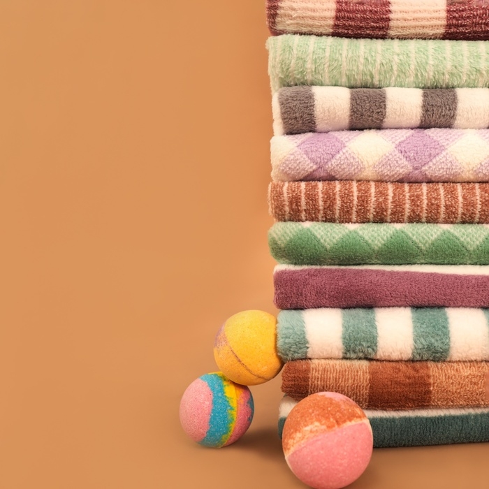 Полотенце банное Этель Полотенце банное Этель "Клетка", цв. коричневый, 70х140 см, 100% п/э, 240 г/м2