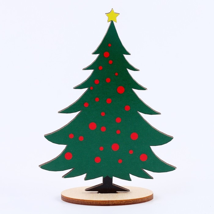 Новый год! Модель из дерева &laquo;Ёлка сборная №31&raquo;