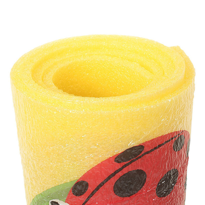 Коврик туристический maclay &laquo;Божья коровка&raquo;, 180х60х1 см, цвет жёлтый