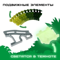Гибкий автотрек &laquo;Дино&raquo;, с воротами, 108 деталей, работает от батареек
