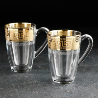 Набор стеклянных кружек &laquo;Барокко&raquo;, 325 мл, 2 шт