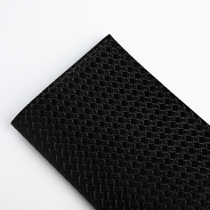 Обложка для паспорта, 5 карманов для карт, цвет чёрный