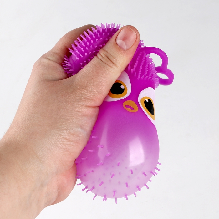 Мяч детский резиновый ёжка световой «Птички», цвета МИКС , в шоубоксе Мяч детский резиновый ёжка световой «Птички», цвета МИКС , в шоубоксе