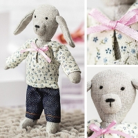 Набор для шитья. Мягкая игрушка своими руками &laquo;Собачка Джули&raquo;, 15 см