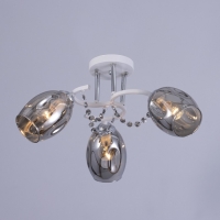 Люстра "Айлин" 3х60вт Е14 Белый,хром 55х55х20см Люстра "Айлин" 3х60вт Е14 Белый,хром 55х55х20см