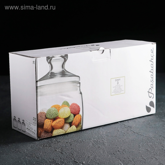 Набор банок &laquo;Ассоль&raquo;, 650 мл, с гравировкой, 3 шт