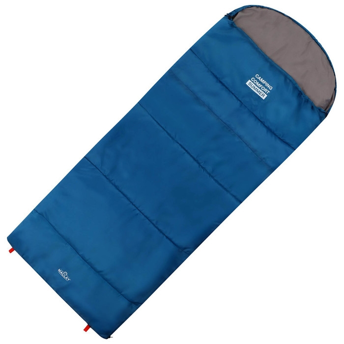 Спальный мешок maclay camping comfort summer, одеяло, 2 слоя, левый, 220х90 см, +10/+25&deg;С