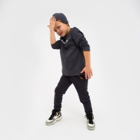 Футболка детская с дл.рук. KAFTAN "Trendy" р.34 (122-128), серый