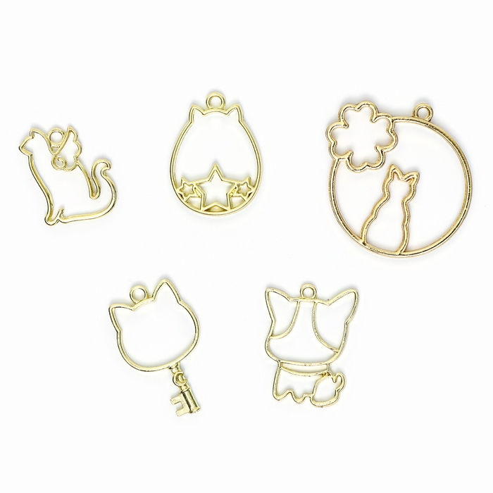 Набор для творчества &laquo;Раскрась витражики-кошечки&raquo;, 5 форм, в пакете